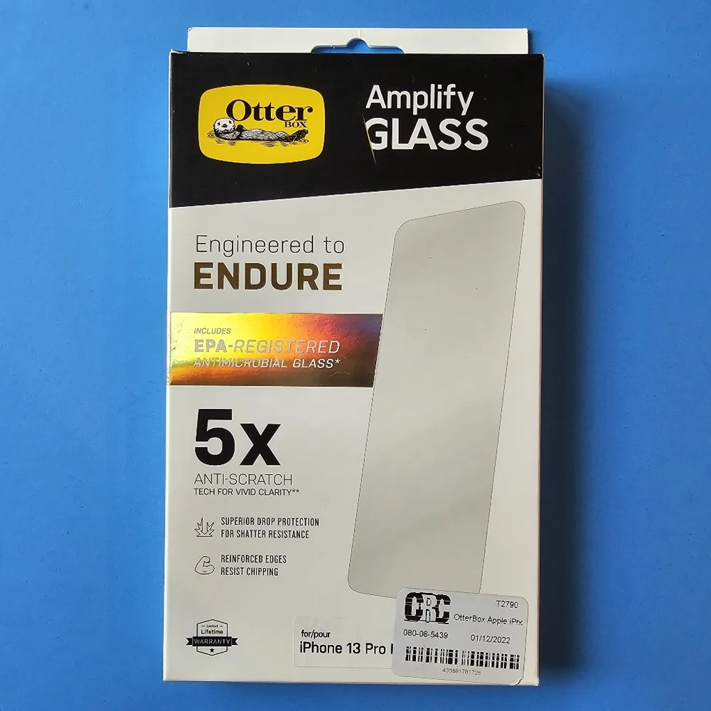 iPhone 13 Pro Max - Otterbox Amplify Glass Screen Protector (ANTIMICROBIAL)